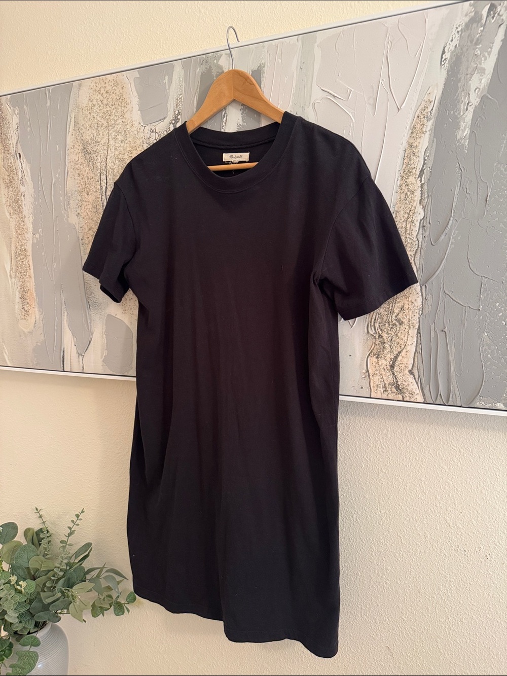 Madewell Classic Black T shirt Dress